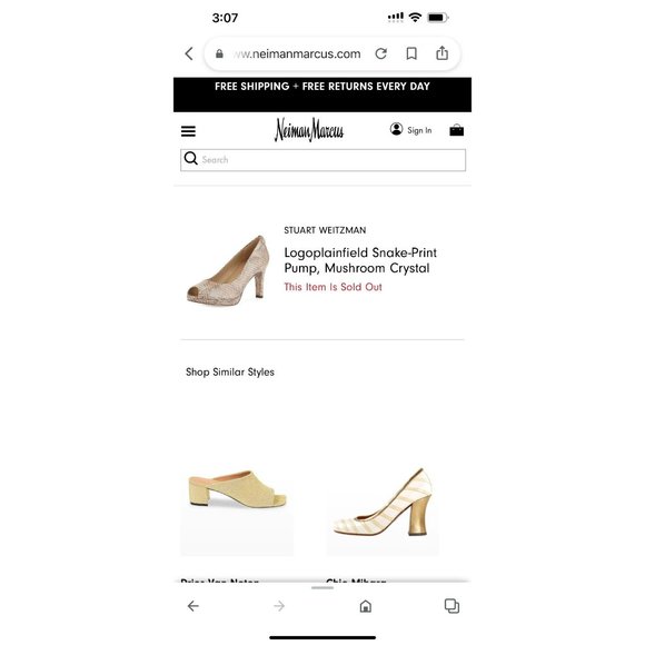 Stuart Weitzman Logo Plainfield Leather Snakeskin Peep-Toe Pump 9 Medium - Picture 16 of 16